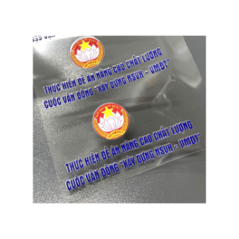 Good Price Sticker Logo Label Custom Sticker Film A & B UV DTF Packed In Cartons Vietnam Manufacturer