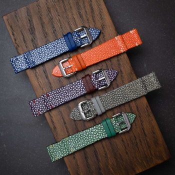 Genuine Stingray Leather Watch Strap 20mm 22mm Wristband Watch Accessories Vintage Watch Band Custom For Export In Bulk 2