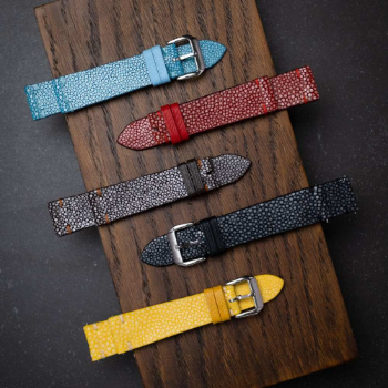 Made In Vietnam Genuine Stingray Leather Watch Strap 20mm 22mm Wristband Watch Accessories Vintage Watch Band Custom 5