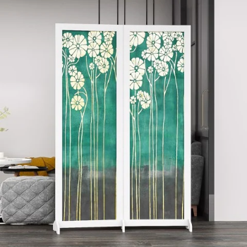 Flower Printed Binh Phong - BP.IN 09  is a highlight for the room, creating a private space for the homeowner The highly mobile screen  helps you easily move to the desired location
