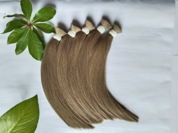 Bulk Hair Extensions OEM Service 100% Human Vietnamese Hair Virgin Raw Hair Machine Double Weft