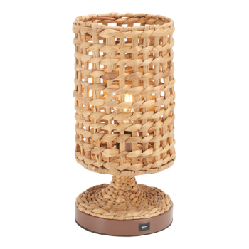 Exquisite handwoven water hyacinth table lamp, Lamps made from handmade materials, home decoration accessories, wholesale.
