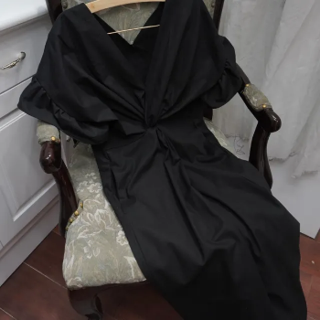 Reasonable Price Fast Delivery Natural Midi Linen Dress With Knots And Ruffles Sleeves Elegant Dresses For Women From Vietnam Manufacturer