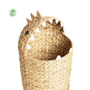 Kids' Dino Water Hyacinth Storage Basket, storage cabinets, and baskets made from natural, creating a warm and safe space.