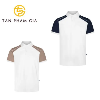 Men's High Fashion Polo Shirts Durable Uniform Knitted Polo by Tan Pham Gia Premium Vietnam Product Manufacturer