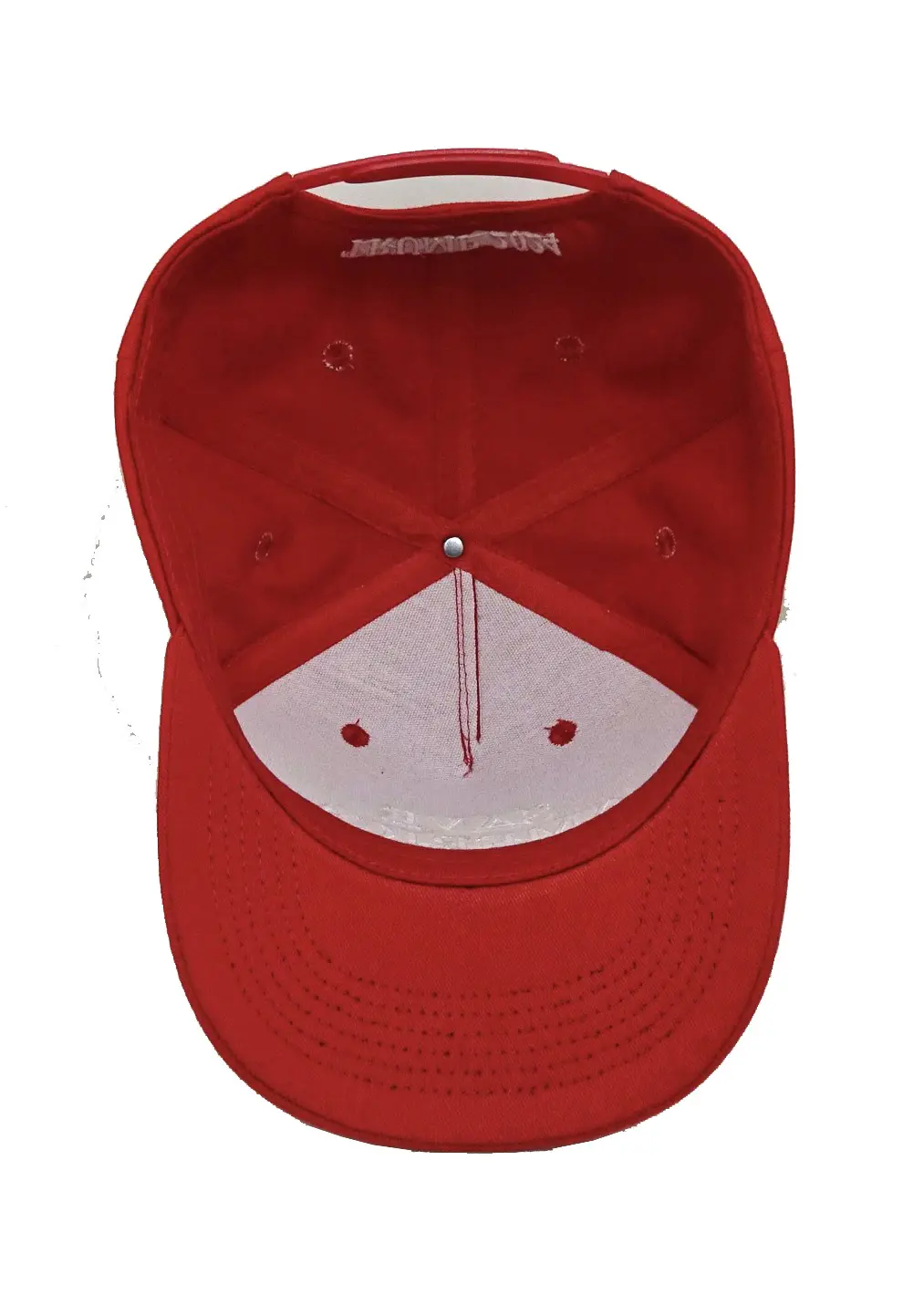 6-Panel Unisex Curved Brim Red Color Medium Profile 65% Cotton and 35% Polyester Baseball Cap in Vietnam Factory 4