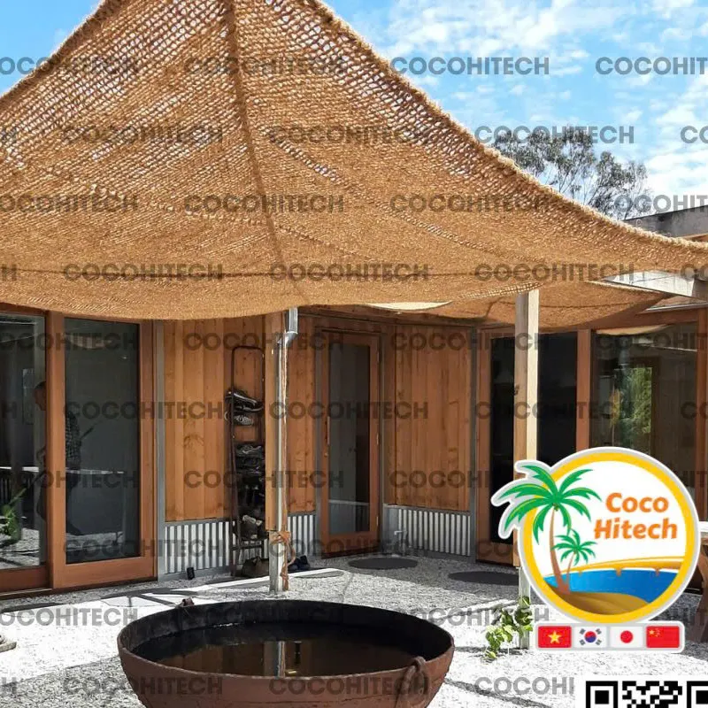 TOP COIR FIBER SHADE SAIL MADE OF 100% BIO-GRADABLE COIR FIBER USED TO PROVIDE NATURAL SHAPE 7 TOP COIR FIBER SHADE SAIL MADE OF 100% BIO-GRADABLE COIR FIBER USED TO PROVIDE NATURAL SHAPE 7