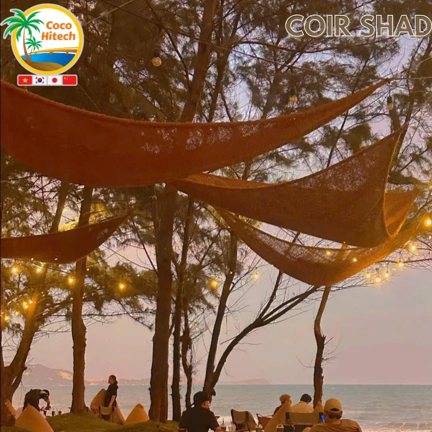 TOP COIR FIBER SHADE SAIL MADE OF 100% BIO-GRADABLE COIR FIBER USED TO PROVIDE NATURAL SHAPE 5 TOP COIR FIBER SHADE SAIL MADE OF 100% BIO-GRADABLE COIR FIBER USED TO PROVIDE NATURAL SHAPE 5