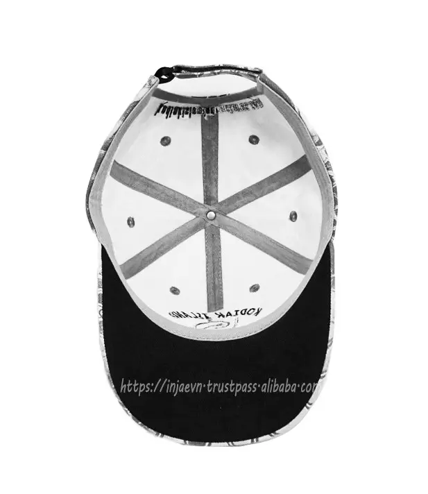 High Quality 2D Embroidery Grey/White Color Low Profile 65% Cotton and 35% Polyester Baseball Cap from Vietnam Supplier 3