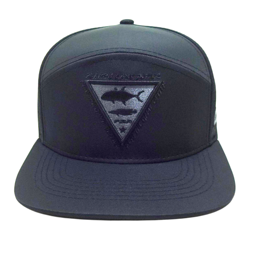 High Quality Custom 2D 3D Embroidery Logo 7 Panel  Laser Cut Hat on Front Left Side Lining Single Breasted Buckle Hip Hop Style 2
