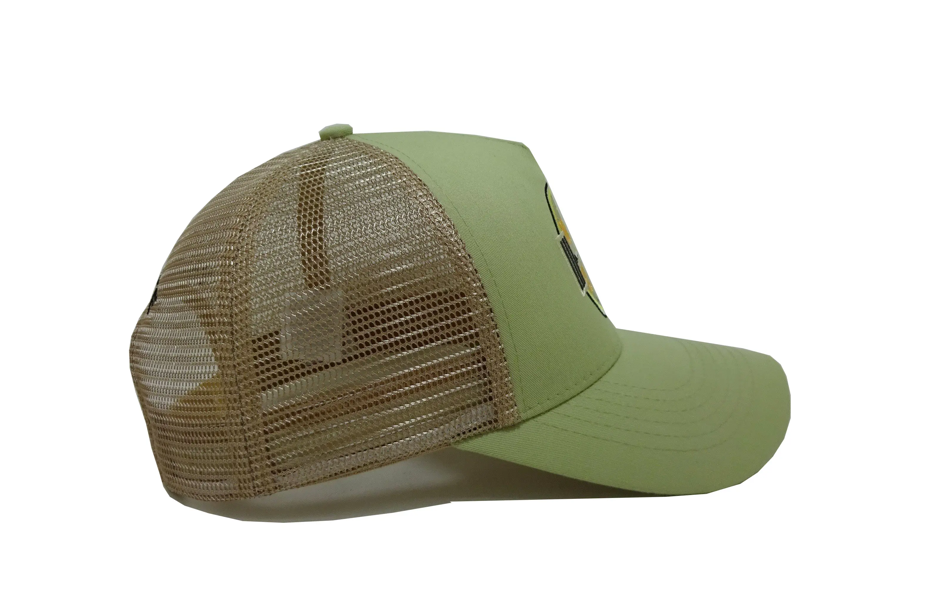 High Quality Olive Green Trucker Hats 5 Panel Custom Woven Patch Vietnam Supplier Custom Snapback Caps Baseball 3