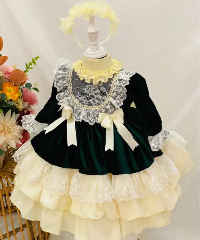 Lolita Dress Kids Princess Dress Cheap Price Luxury Using For Baby Girl Pack In Plastic Bag Asian Manufacturer 6