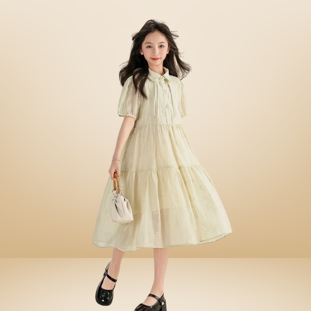 Cotton Girl Dress High Quality Plus Size Breathable Casual Street Style Cotton Customized Packaging Made In Vietnam Manufacturer 3