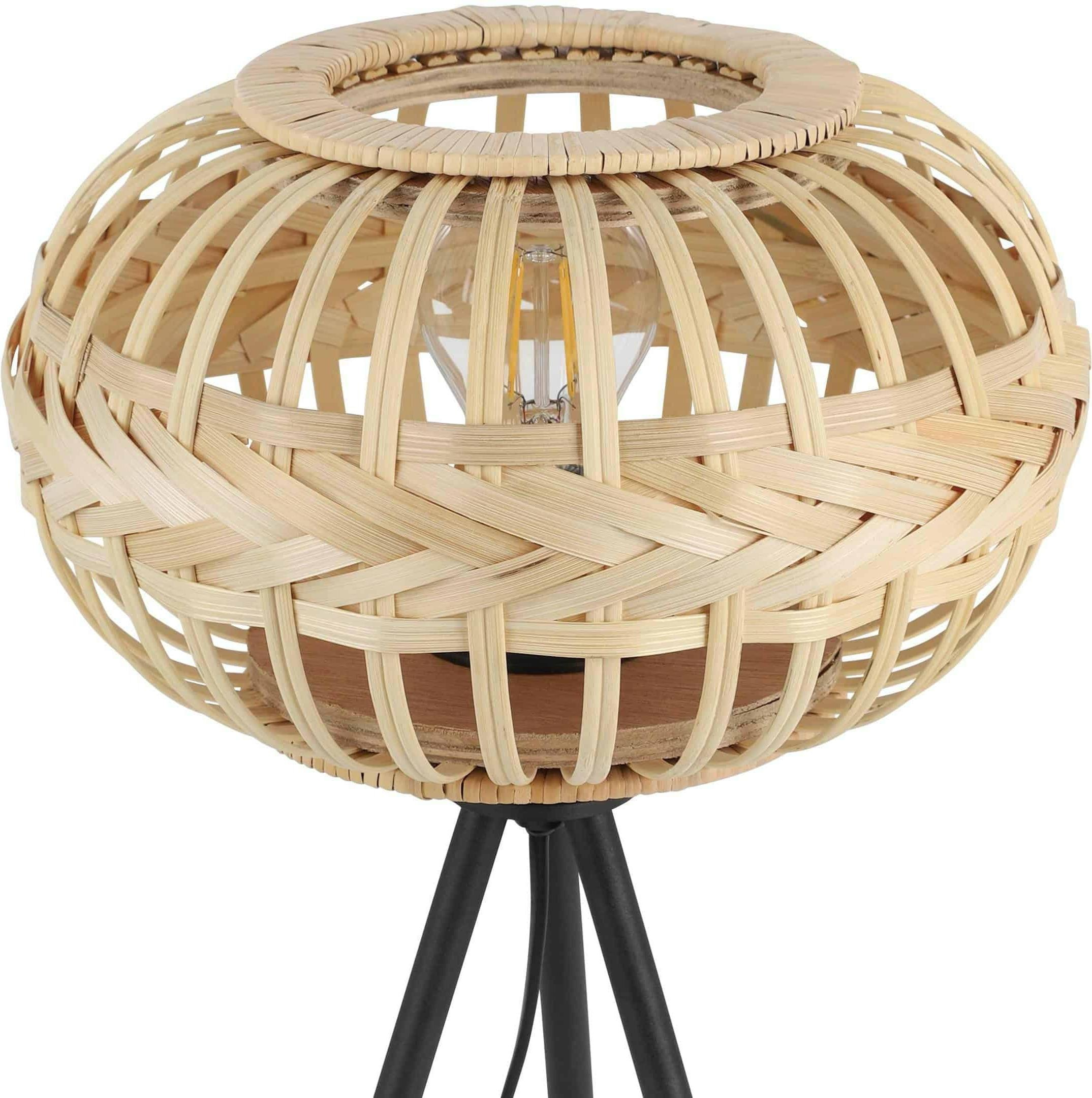 Bamboo Table Lamp, Bamboo Weaving Table Lamp, Lamps made from handmade materials, home decoration accessories, wholesale. 2