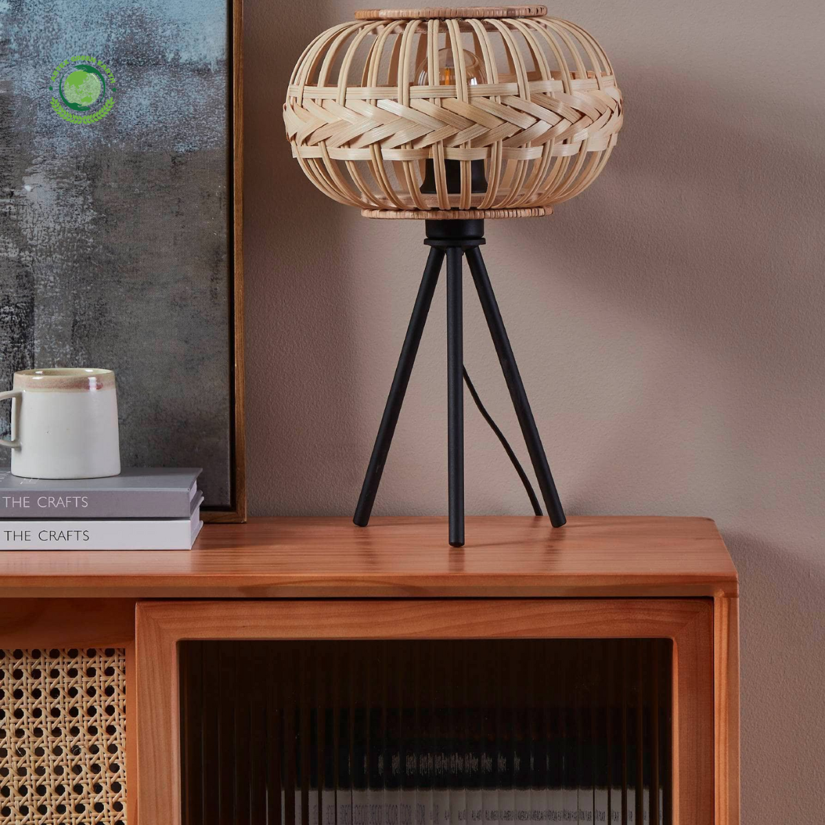 Bamboo Table Lamp, Bamboo Weaving Table Lamp, Lamps made from handmade materials, home decoration accessories, wholesale. 6