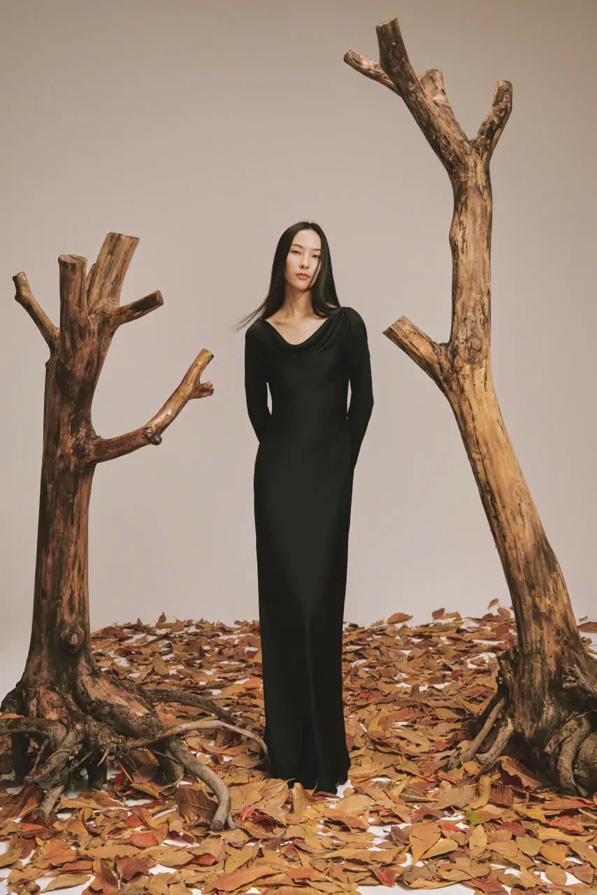 Best Price Charming Fall Collection Charm Black Dress Ladies Women Elegant Style ODM Services Made In VietNam 4