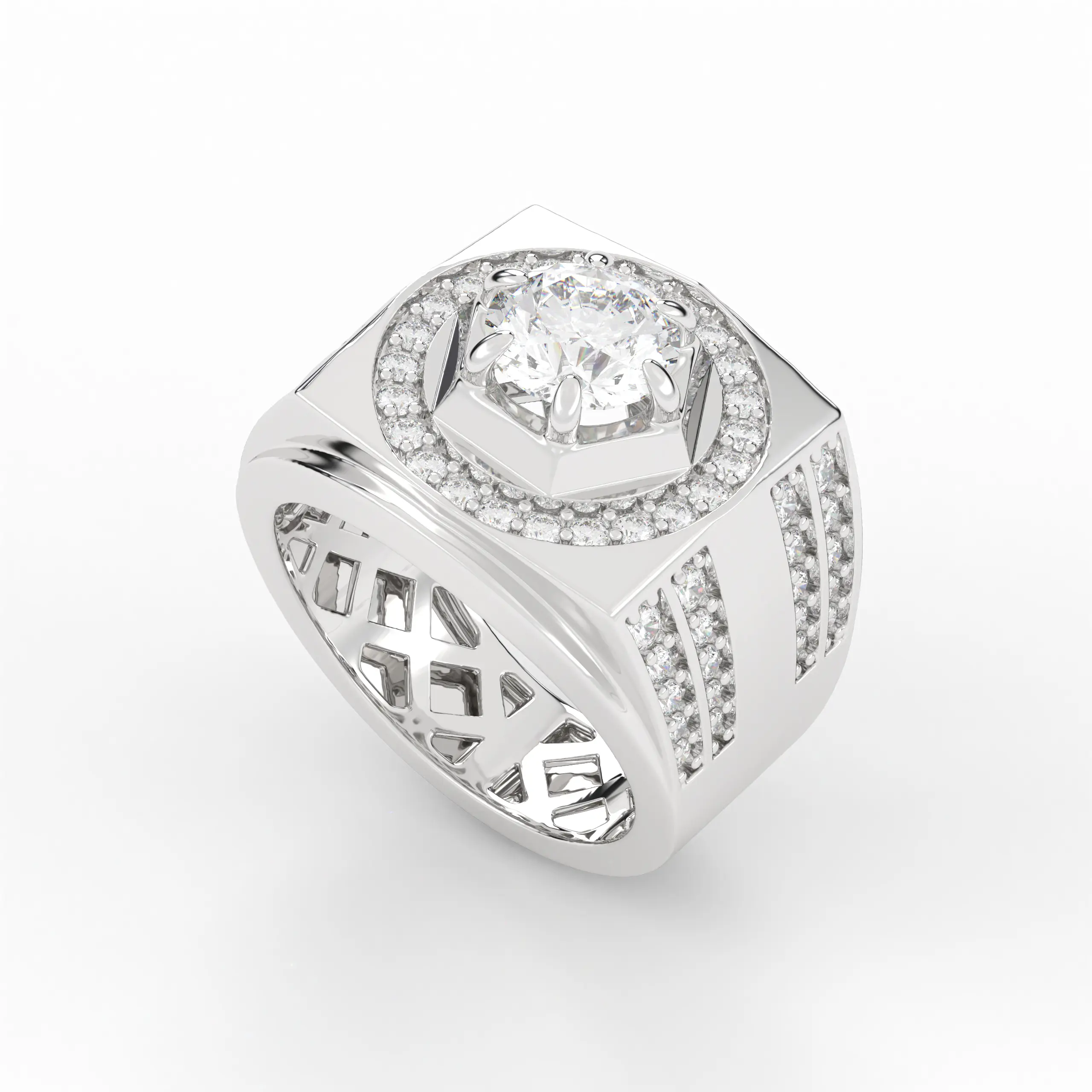 Fashion Luxury Silver Jewelry Ring Light Smart Rings Ruby For Men OEM ODM Manufacture From Vietnam Customize Diamond Fine Ring 2
