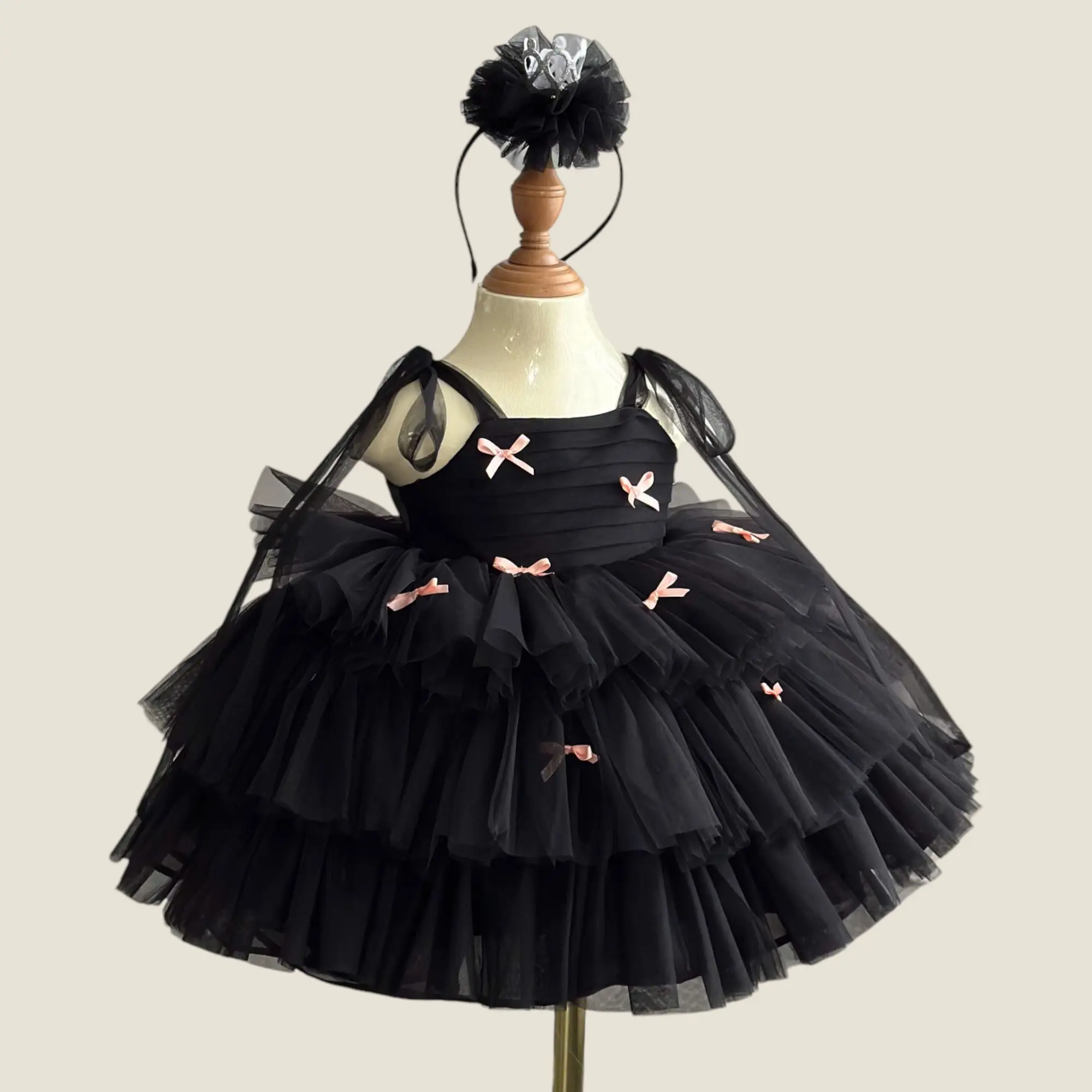 High Quality Customizable 12\" OEM & ODM Chiffon Mesh Cosplay Costume for Kids Luxurious Party Style High-End Quality for Autumn 4