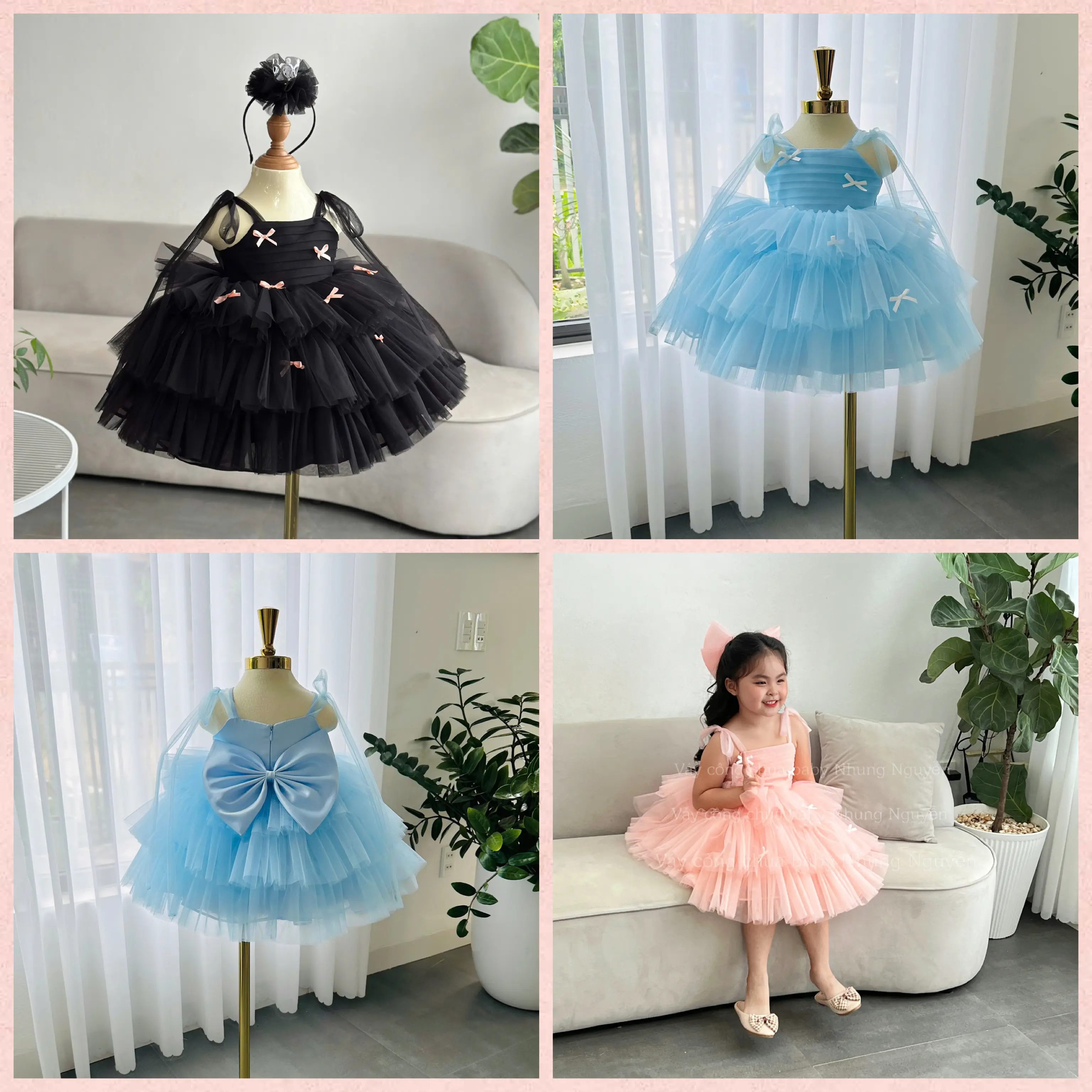 High Quality Customizable 12\" OEM & ODM Chiffon Mesh Cosplay Costume for Kids Luxurious Party Style High-End Quality for Autumn 3