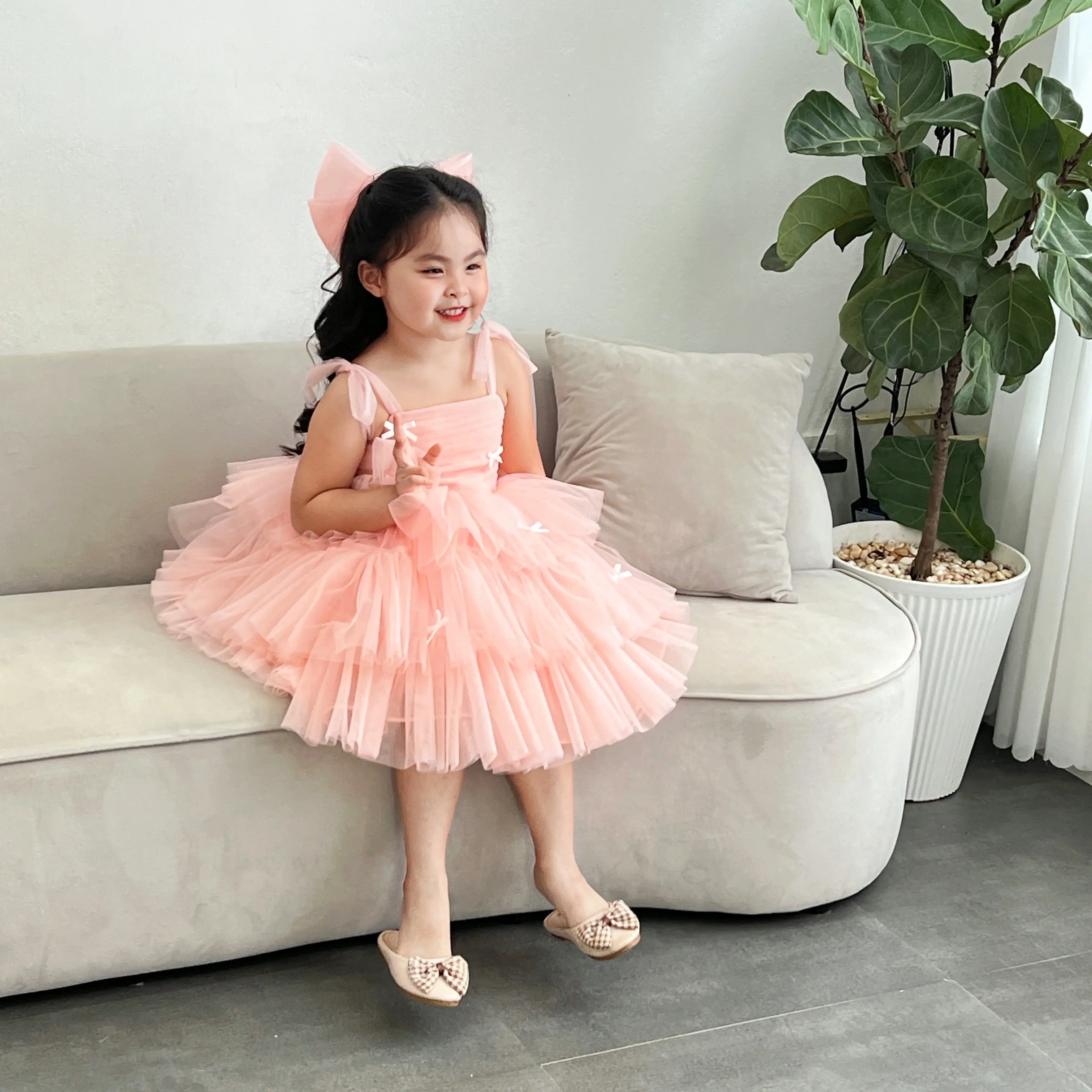 High Quality Customizable 12\" OEM & ODM Chiffon Mesh Cosplay Costume for Kids Luxurious Party Style High-End Quality for Autumn 5