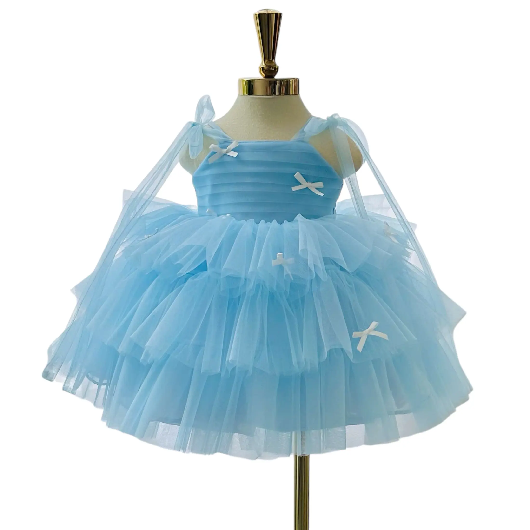 High Quality Customizable 12\" OEM & ODM Chiffon Mesh Cosplay Costume for Kids Luxurious Party Style High-End Quality for Autumn 2