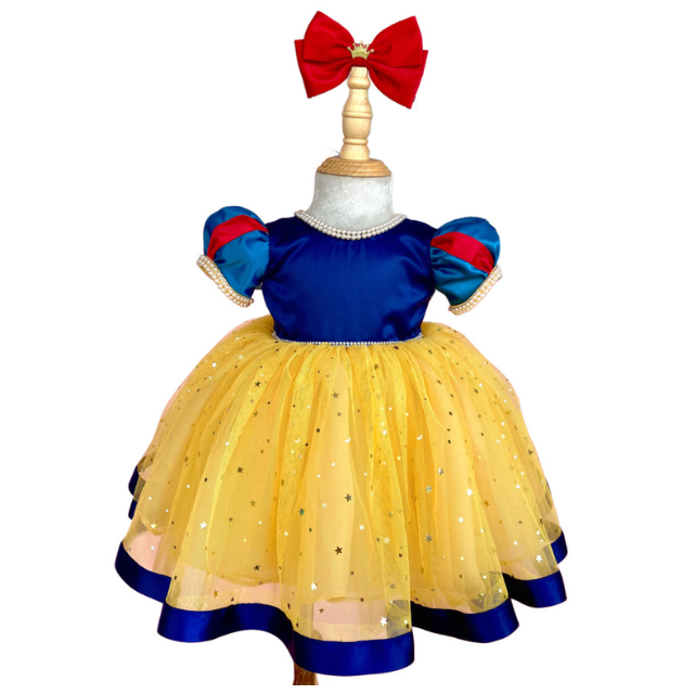 High Quality Girls Dresses Autumn-Winter Spring-Winter Summer-Beaded Princess Mesh OEM ODM Small Made Vietnam for Party Costumes 6