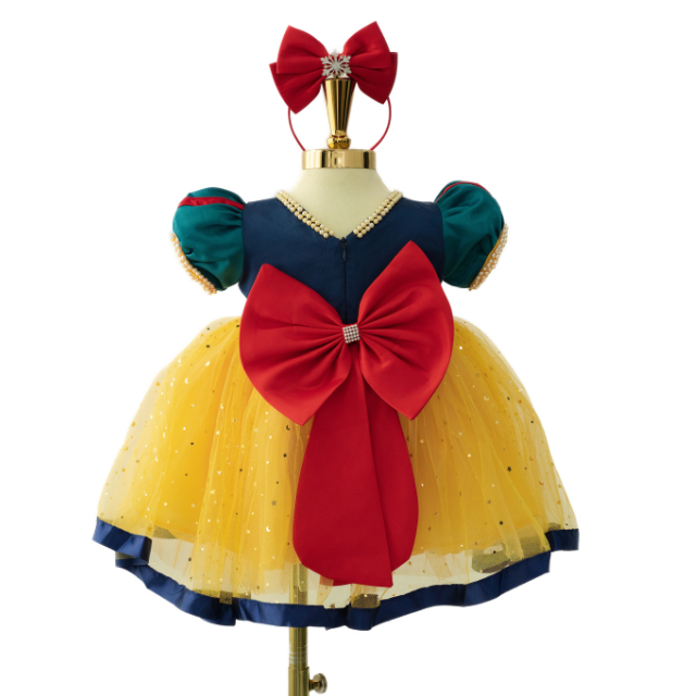 High Quality Girls Dresses Autumn-Winter Spring-Winter Summer-Beaded Princess Mesh OEM ODM Small Made Vietnam for Party Costumes 5
