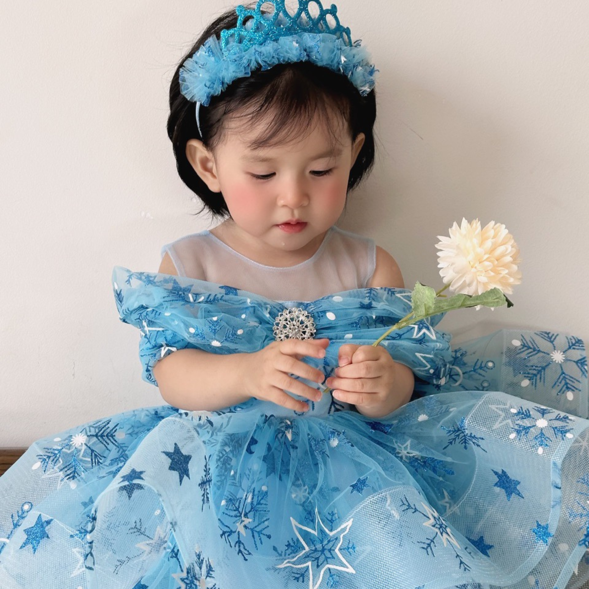 Large Size 2-Cartoon Elsa Tulle Skirt Dress High Quality Princess Party Style for Baby Girls Autumn Season OEM ODM Made Vietnam 6