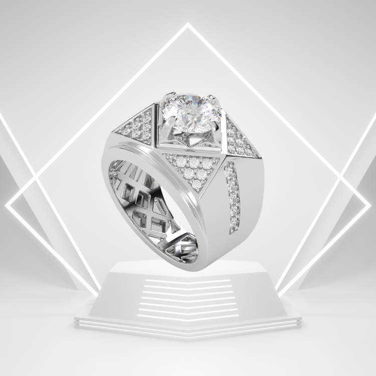 Mens Silver Ring Fine Jewelry 925 Sterling Silver Fashion Ruby Customized Packaging Vietnam Manufacturer 3