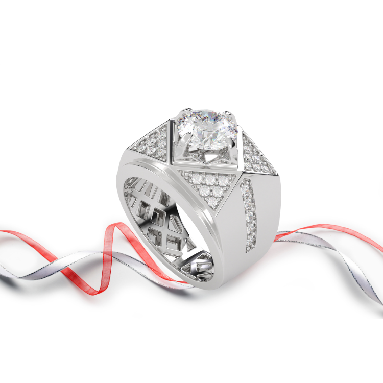 Mens Silver Ring Fine Jewelry 925 Sterling Silver Fashion Ruby Customized Packaging Vietnam Manufacturer 1