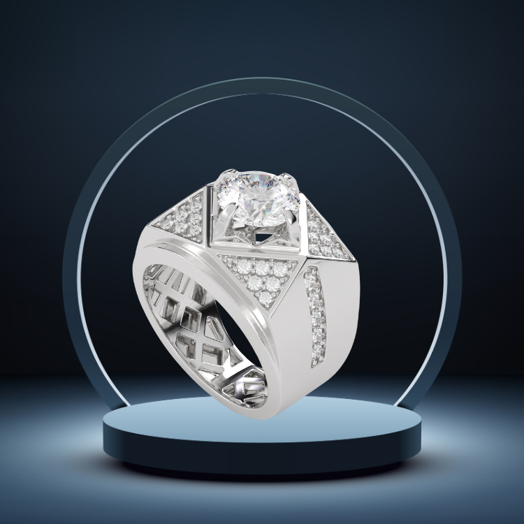 Mens Silver Ring Fine Jewelry 925 Sterling Silver Fashion Ruby Customized Packaging Vietnam Manufacturer 5