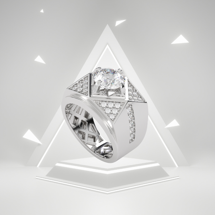 Mens Silver Ring Fine Jewelry 925 Sterling Silver Fashion Ruby Customized Packaging Vietnam Manufacturer 6