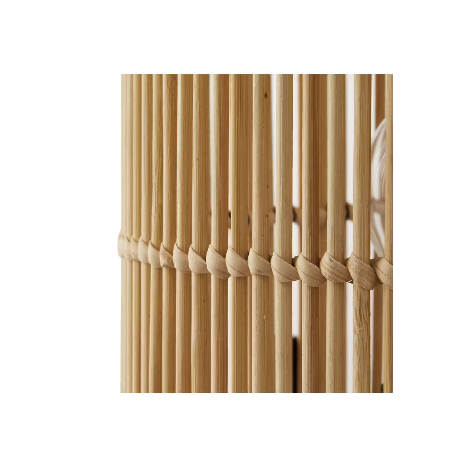 Natural round bamboo table lamp, Lamps made from handmade materials, home decoration accessories, wholesale. 3
