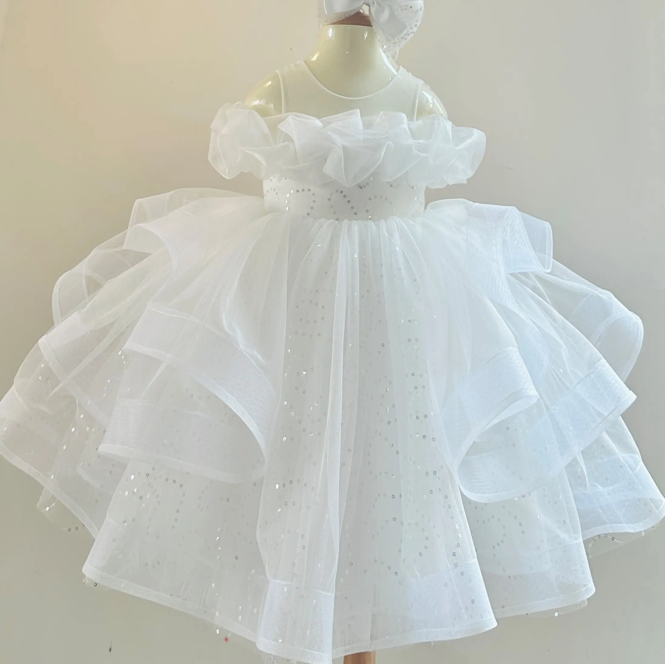 Nhung Nguyen High Quality Comfortable Satin Denim Dress for Baby Girls Large Size OEM ODM Made in Viet Nam 2 Princess Dresses 7