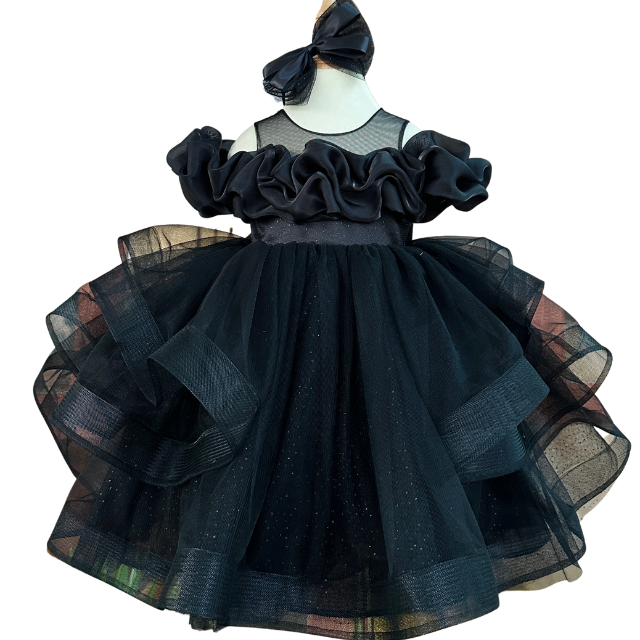Nhung Nguyen High Quality Comfortable Satin Denim Dress for Baby Girls Large Size OEM ODM Made in Viet Nam 2 Princess Dresses 2