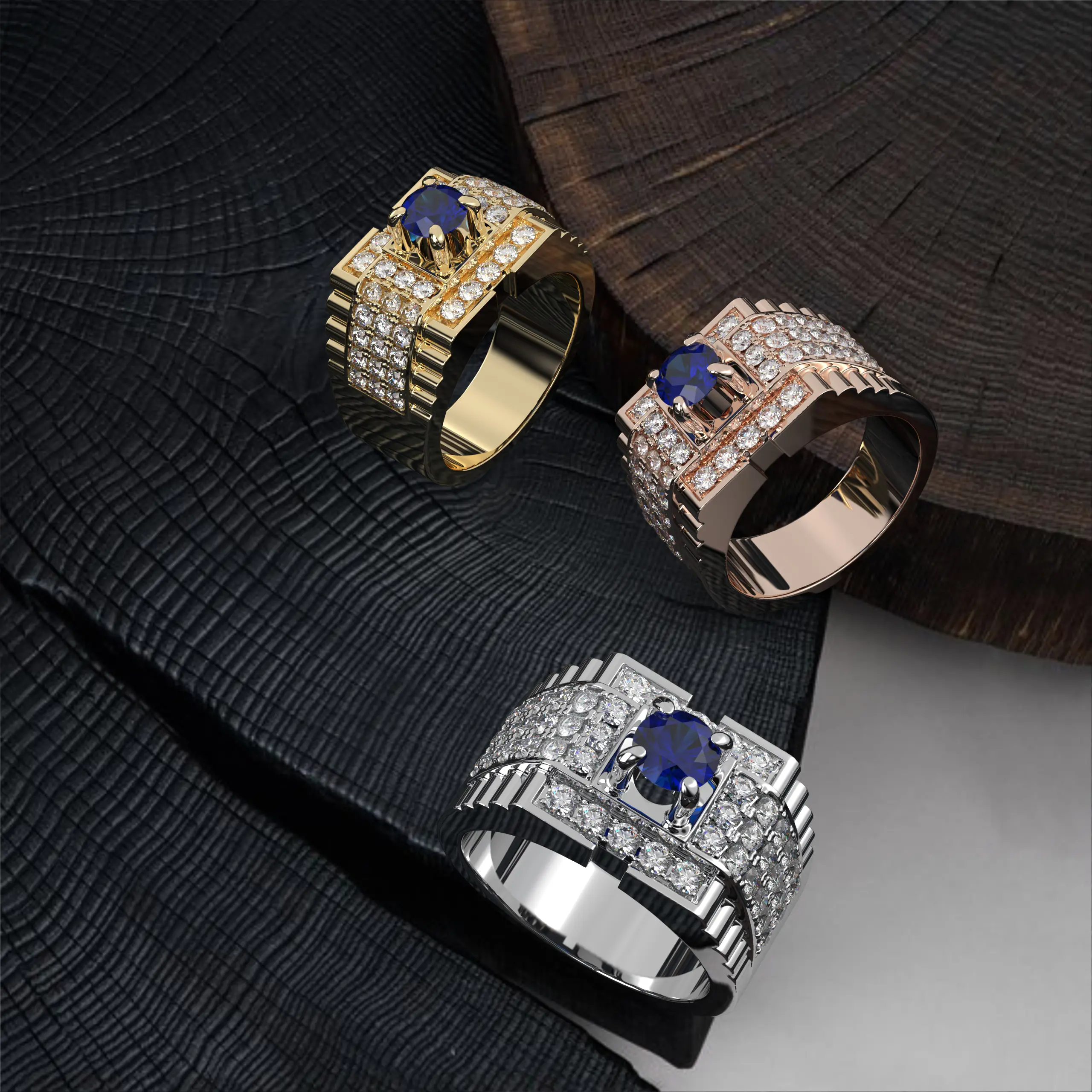 OEM Men Fashion Luxury Silver Jewelry Ring Light Smart Rings Ruby For ODM Manufacture From Vietnam Customize Diamond Fine Ring 5