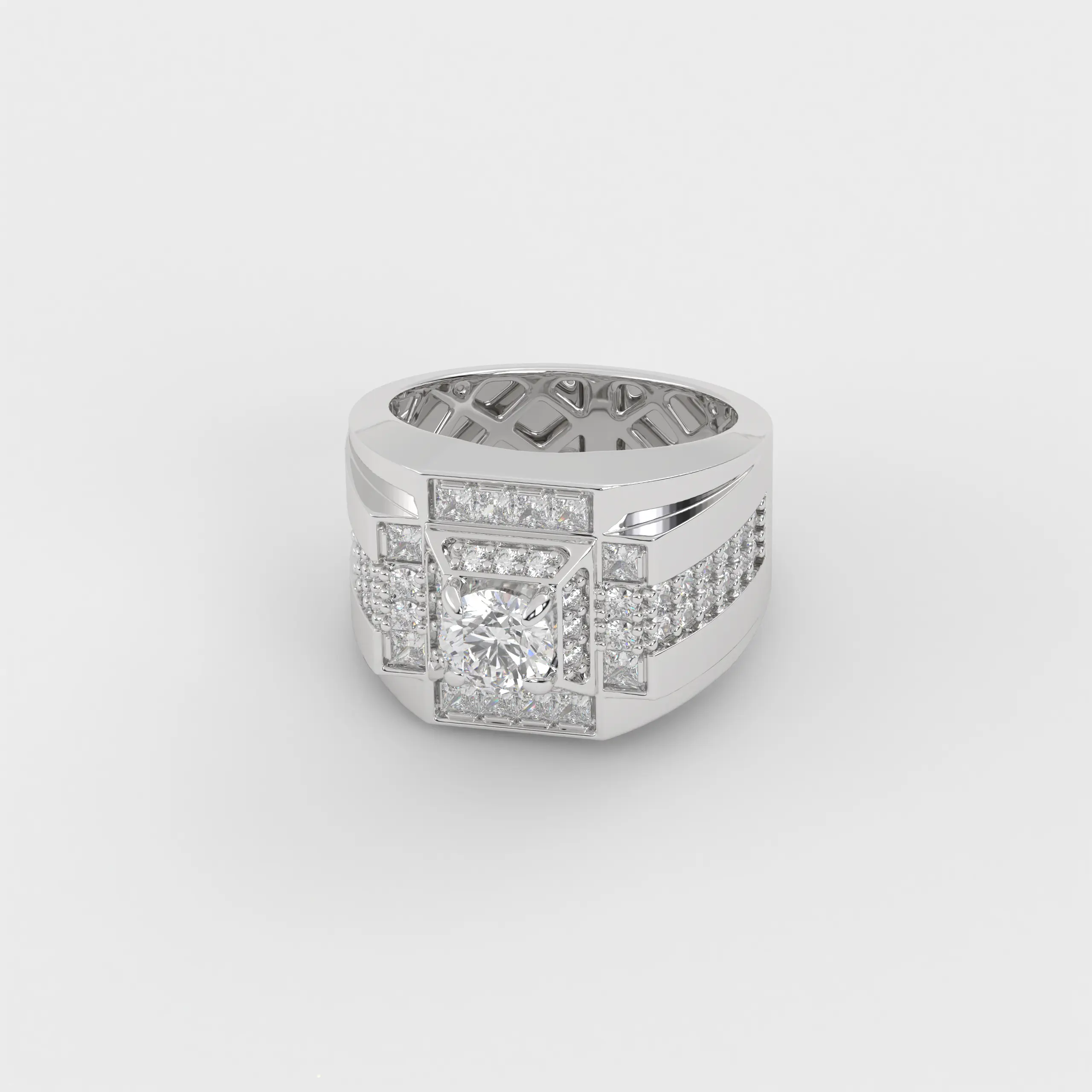 OEM ODM Fashion Luxury Silver Jewelry Ring Light Smart Rings Ruby For Men Manufacture From Vietnam Customize Diamond Fine Ring 4