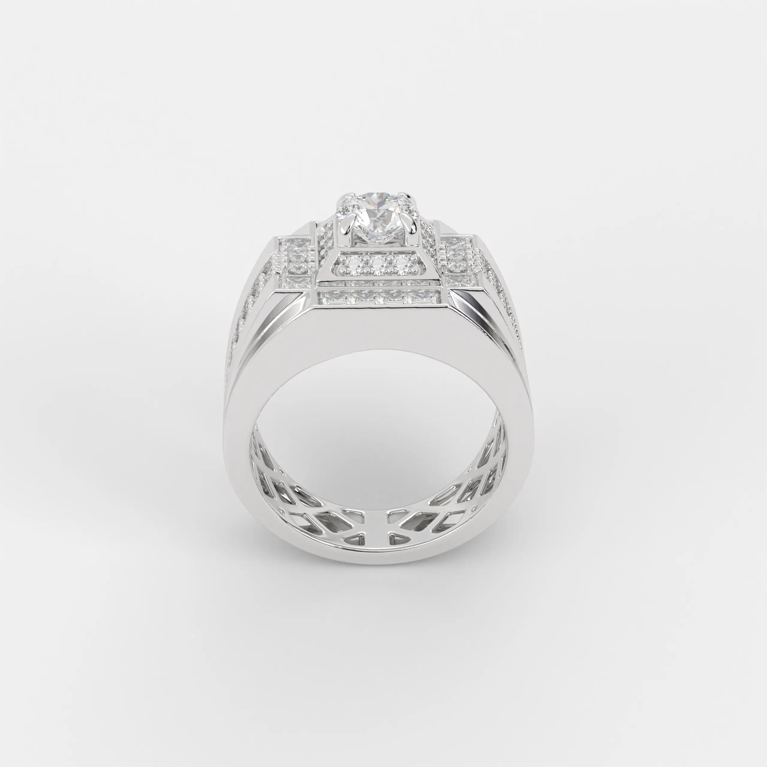 OEM ODM Fashion Luxury Silver Jewelry Ring Light Smart Rings Ruby For Men Manufacture From Vietnam Customize Diamond Fine Ring 3
