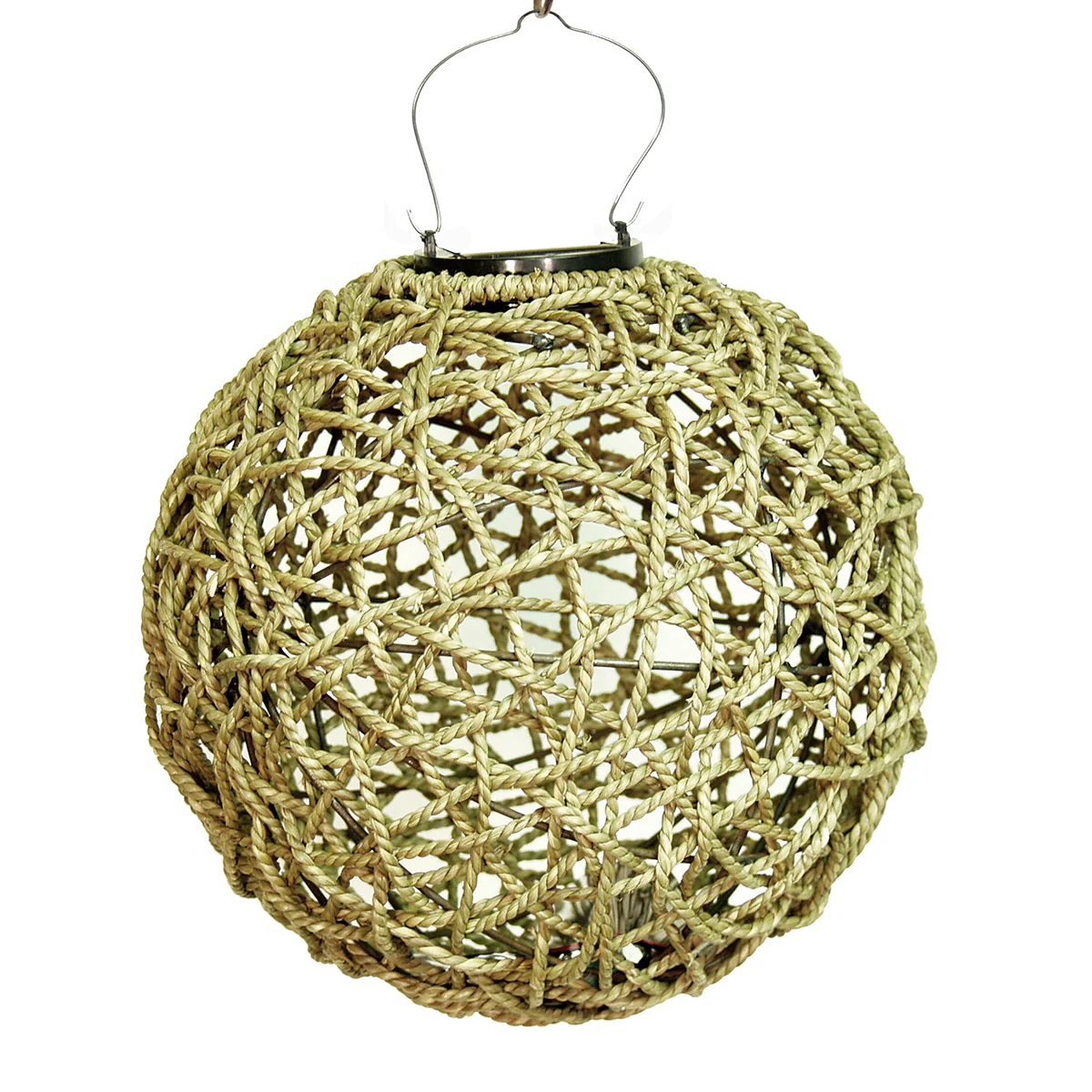 Sea Grass Solar Lantern, handmade lights, home decor, eco-friendly home decor, wholesale. 1