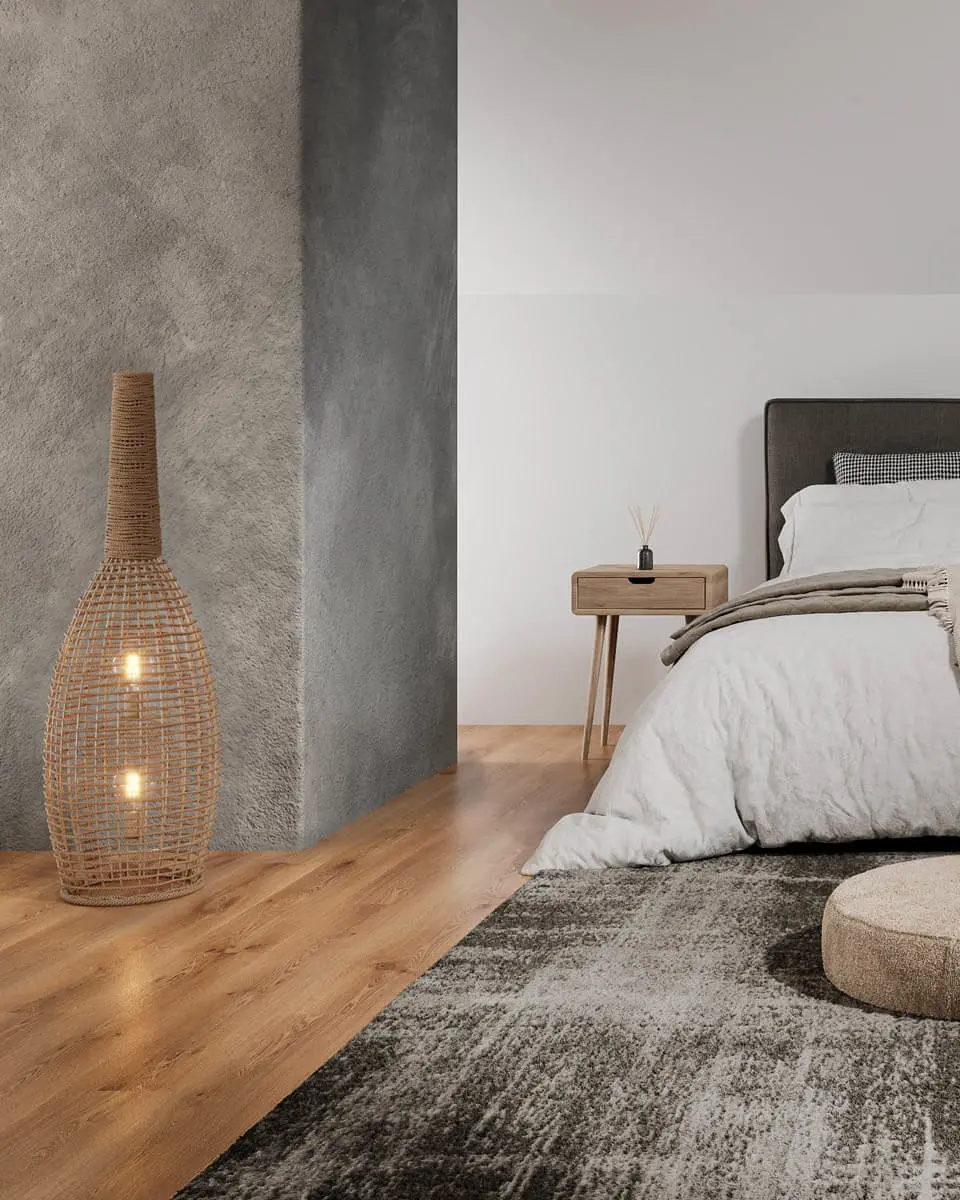 Seagrass Floor Lamp, Lamps made from handmade materials, home decoration accessories, wholesale. 5