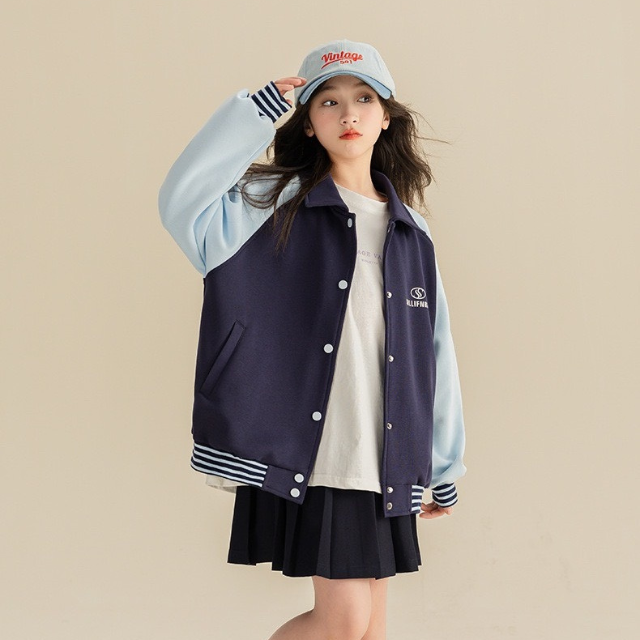 Factory Price Plus Size Kids Jackets Girls Coat Breathable Casual Street Style Cotton Each One In Poly Bag Vietnam Manufacturer 3