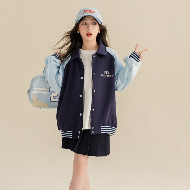 Factory Price Plus Size Kids Jackets Girls Coat Breathable Casual Street Style Cotton Each One In Poly Bag Vietnam Manufacturer 6