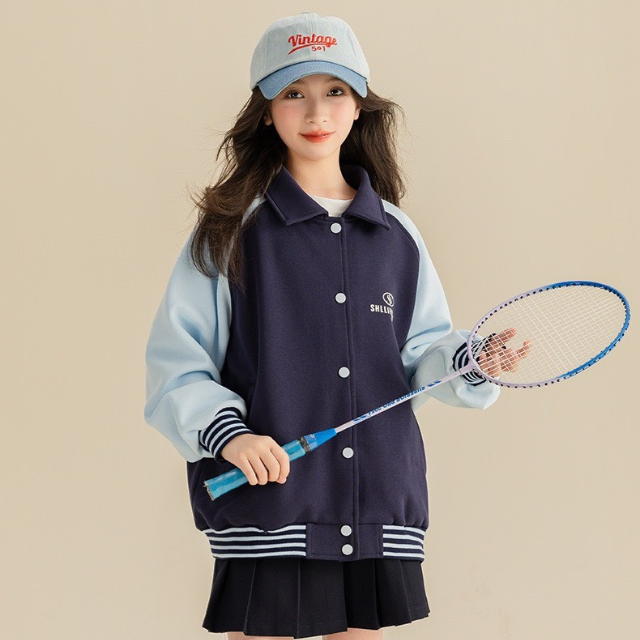 Factory Price Plus Size Kids Jackets Girls Coat Breathable Casual Street Style Cotton Each One In Poly Bag Vietnam Manufacturer 4