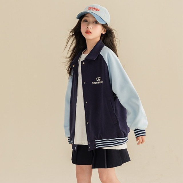 Factory Price Plus Size Kids Jackets Girls Coat Breathable Casual Street Style Cotton Each One In Poly Bag Vietnam Manufacturer 2