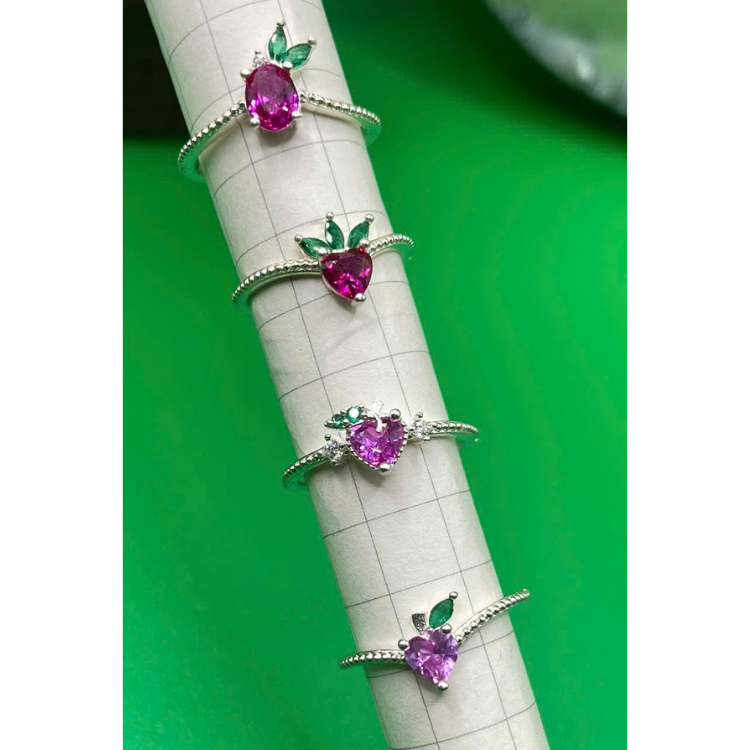 Women'S Silver Ring Fine Rings 8A Zircon Chic Silver Band Ruby Custom Design Made In Vietnam Manufacturer 6