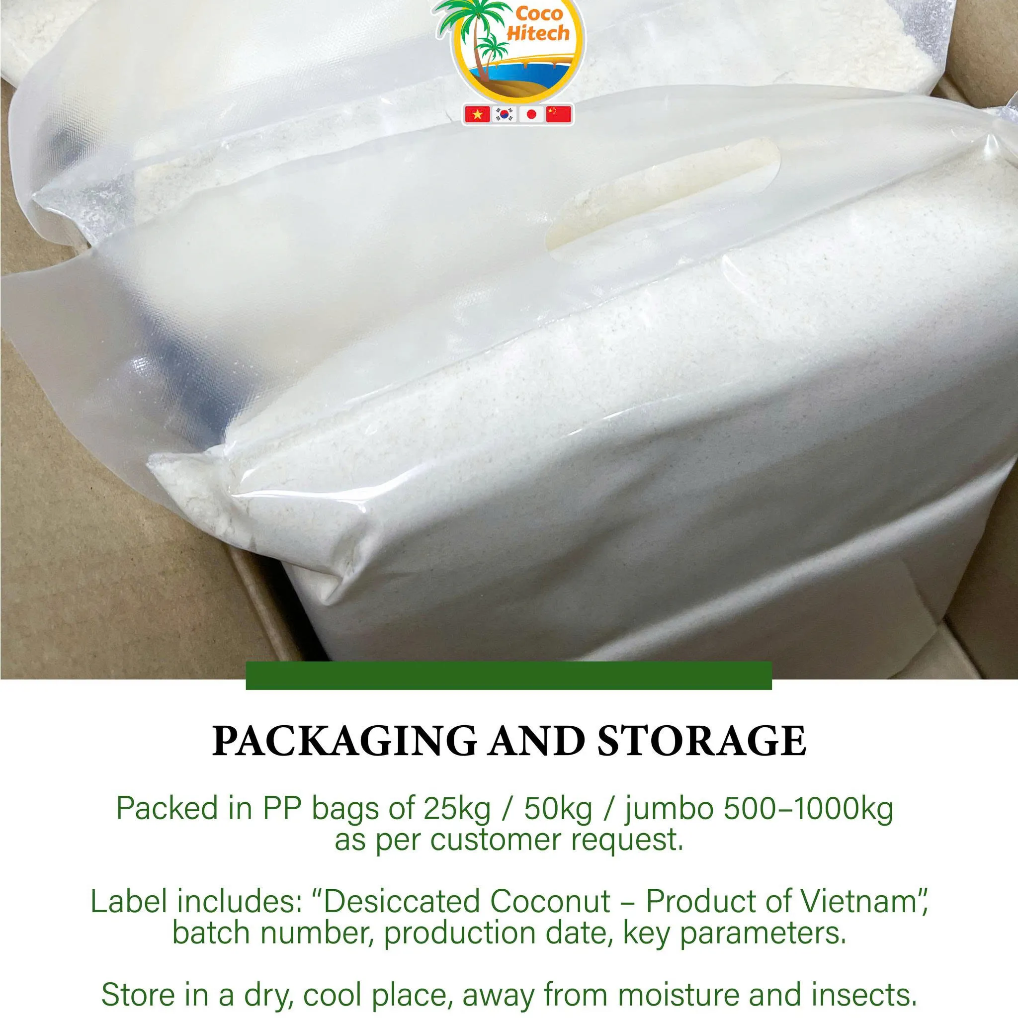 TOP CHOICE OF VIETNAMESE DESICCATED COCONUT MADE IN VIETNAM FROM COCOHITECH 9 TOP CHOICE OF VIETNAMESE DESICCATED COCONUT MADE IN VIETNAM FROM COCOHITECH 9