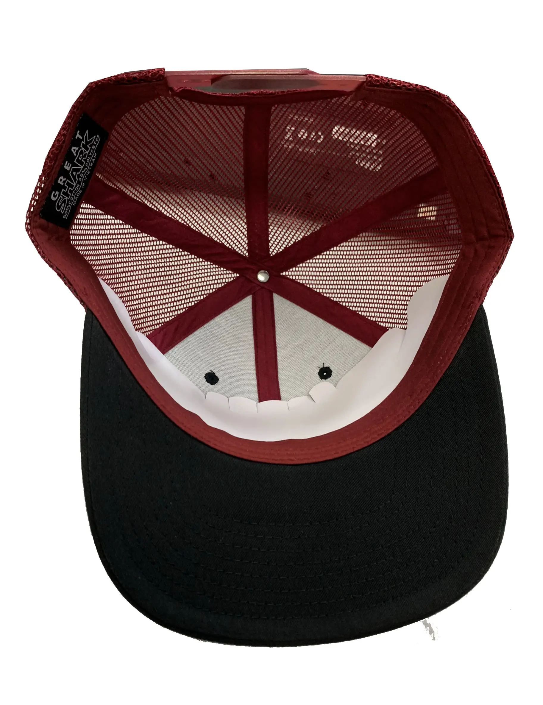 Wholesale Snapback Caps 6-panel Rubber Logo High Quality Mix Black/Red Color Trucker Hat for Men in Vietnam Factory 5