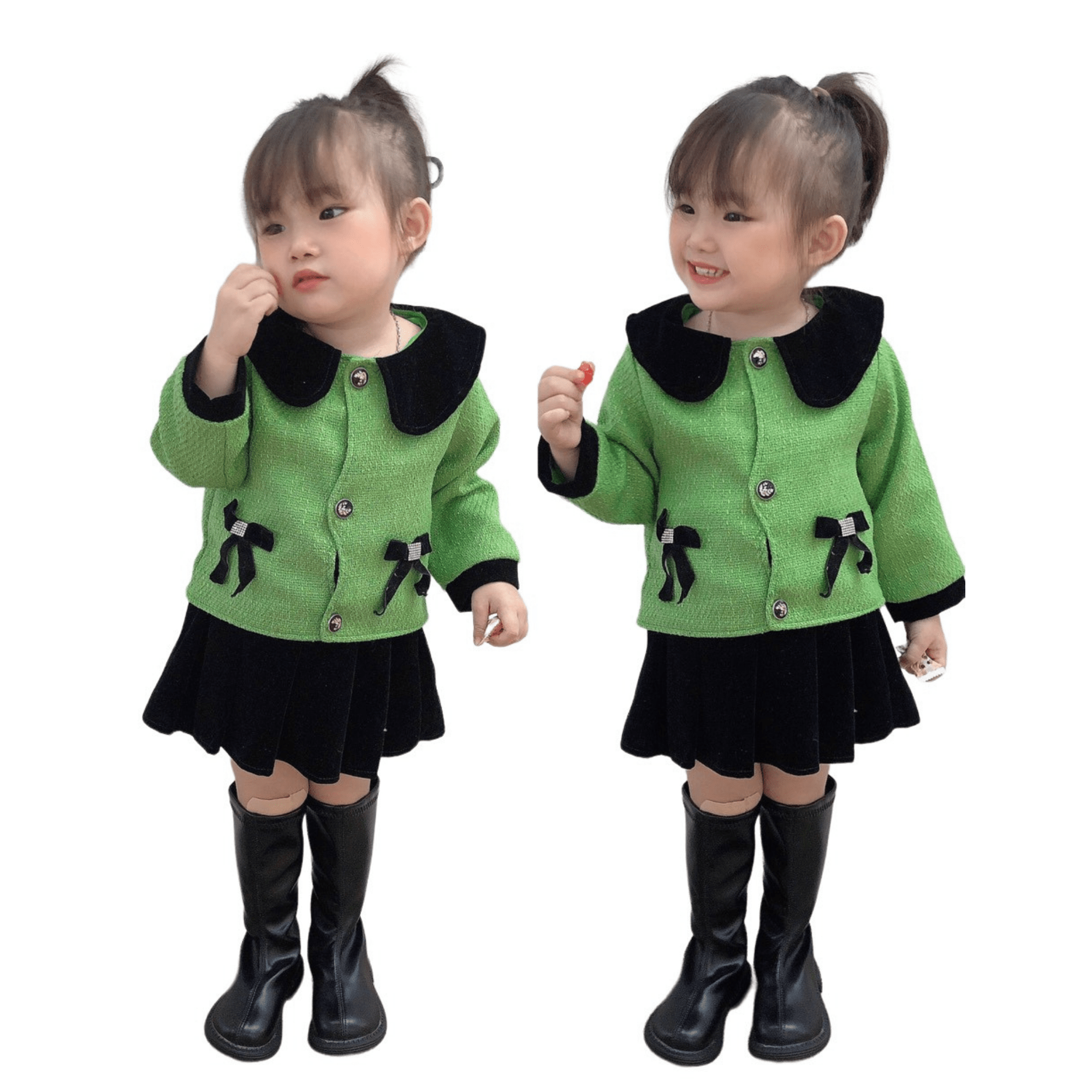 Kids Clothes Girls Customized Service 100% Wool Dresses New Arrival Each One In Opp Bag Made In Vietnam Manufacturer