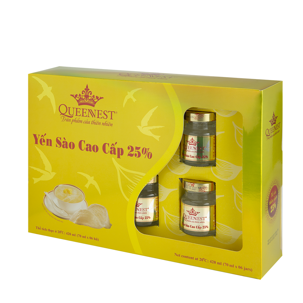 Premium Bird's Nest Soup 25% Healthy Bird Nest Drink Good Quality Organic Product Use For Food Haccp Certification Customized Packaing Vietnam Manufacturer