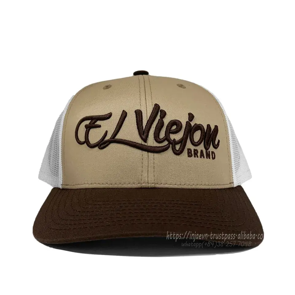 100% Real Richardson 112 Caps Trucker Hats Men Promotional Brand Name Mesh Caps 3D Embroidery LOGO in Vietnam Hats 6